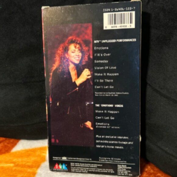 1992 Mariah Carey MTV Unplugged +3 VHS - Picture 2 of 2